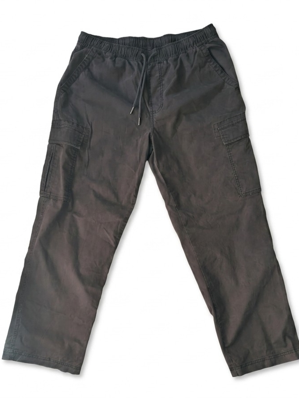 Size M(32-34)No Boundaries Black Cargo Drawstring Trousers.